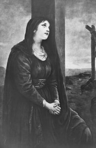Maria Magdalene siddende under korset, slutningen af det 19. eller begyndelsen af det 20. århundrede
