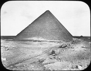 Den store pyramide af Khufu Cheops, Giza, Egypten, c1890