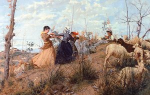 Ring-around-the-rosey, af Niccolo Cannicci (1846-1906).