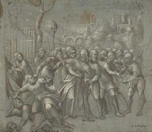 Kristi arrestation, ca. 1545-46. af Niccolo Giolfino
