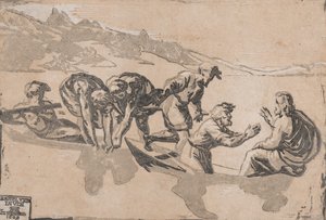 The Miracle of the Fishes, efter Raphael, 1511-1520 genudgivet 1609.