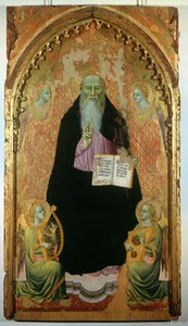 Sankt Antonius abbed med Antonitternes bog, 1371 af Niccolo di Tommaso
