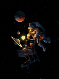 Astronautens rumshopping af Nicebleed