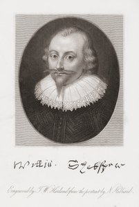 William Shakespeare. Portræt af Hilliard. af Nicholas (after) Hilliard