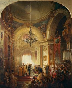 Prins Alfred, hertug af Edinburghs ægteskab med storhertuginde Maria Alexandrovna, 23. januar 187