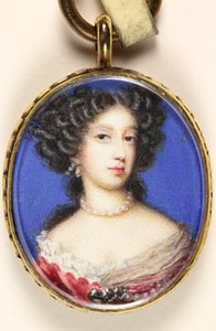 Mary of Modena (akvarel på vellum)