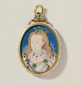 Frances Howard, hertuginde af Richmond og Lennox, ca. 1605-10 (wc på vellum) af Nicholas Hilliard