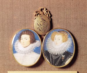 John Croker og hans kone Frances af Nicholas Hilliard