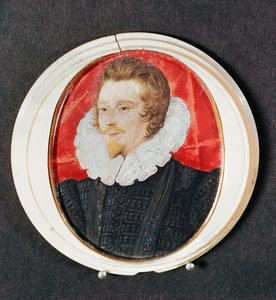 Portræt af en herre med skæg og ryg, ca. 1590
