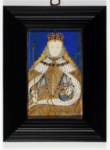 Dronning Elizabeth I (emalje) af Nicholas Hilliard