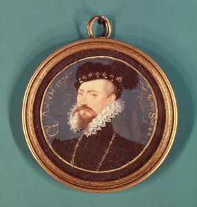 Robert Dudley, jarl af Leicester (ca.1532-88) 1576 af Nicholas Hilliard