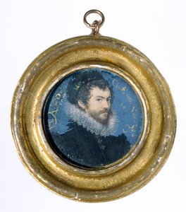 Selvportræt, 1577 (wc på vellum) af Nicholas Hilliard