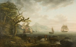 En udsigt over Nevis fra St. Kitts, 1790