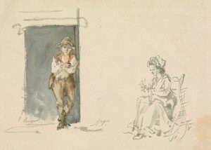 Figurstudier: Dreng stående af Nicholas Pocock