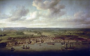 Havnen og dokkerne i Woolwich (England), de kongelige bygningers skibsværft siden det 16. århundrede af Nicholas Pocock