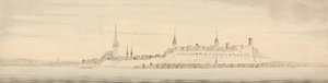 Udsigt over Revel, Estlands hovedstad af Nicholas Pocock