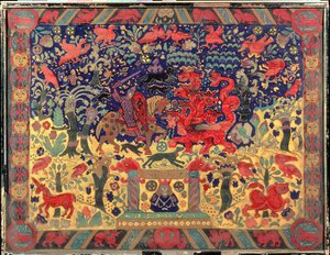 Kamp med dragen, 1912 af Nicholas Roerich