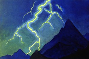 Himlens Kald, Lyn, ca. 1935-36 af Nicholas Roerich