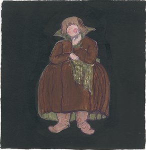 Kostumedesign til Rimsky-Korsakovs opera "The Tale of Tsar Saltan", af Nicholas Roerich