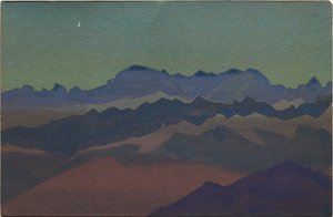 Himalaya, nær Sandakphu, 1936 af Nicholas Roerich