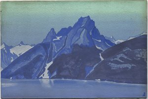 Lake of the Nagas, Kashmir, 1936 af Nicholas Roerich