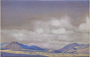 Mongoliet, Chahars bakker, 1936 af Nicholas Roerich