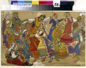 Forberedende design til "Peer Gynt" af Henrik Ibsen af Nicholas Roerich