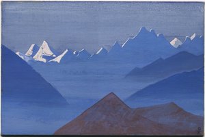 Sunset, "Spend"-serien, 1931 af Nicholas Roerich