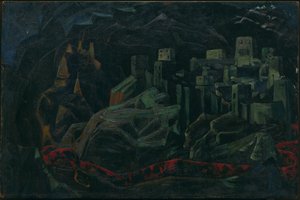 Den døde by, 1918 af Nicholas Roerich