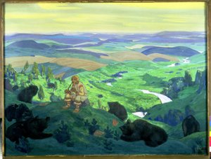 Forfædrene, 1912 af Nicholas Roerich