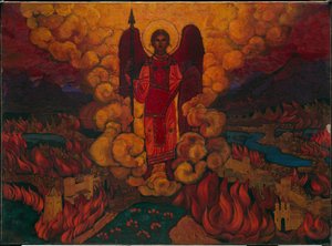 Den sidste engel, 1912 af Nicholas Roerich