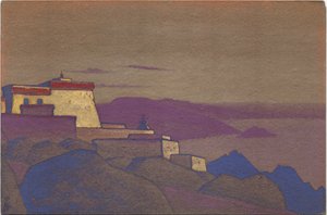 Tibet, Gelukpa Kloster, 1936 af Nicholas Roerich