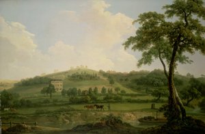 Udsigt over Oakage Hall, Colwich af Nicholas Thomas Dall