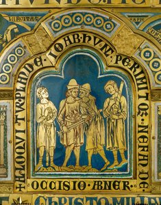 Joab myrder Abner, kong Sauls tidligere general, som gik over til kong David.