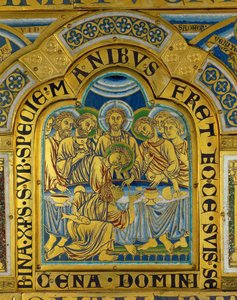 Den sidste nadver, fra Verdun-alteret ... af Nicholas of Verdun