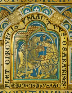 Isaks omskæring ... (emalje på forgyldt kobber) af Nicholas of Verdun