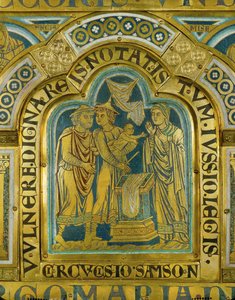Samsons omskæring ... (emalje på forgyldt kobber) af Nicholas of Verdun