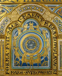 Apokalypsens tolv dyr fra Verdun-alteret ... af Nicholas of Verdun