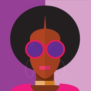 Afro Girl, 2020 (digital) af Nick Diggory