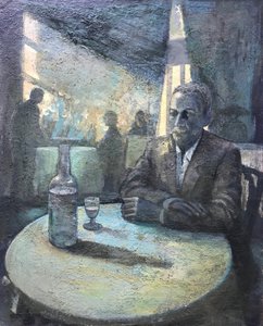 Firewater, 2018-23 (olie på plade) af Nick Williams