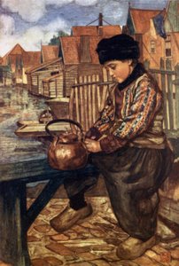 A Boy rengøringskedel (farve litho) af Nico Jungman