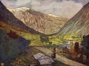 Norway: Mountains and River at Gjoradani af Nico Jungman