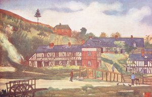 I nærheden af Pont-Audemer (farvelitografi) af Nico Jungmann