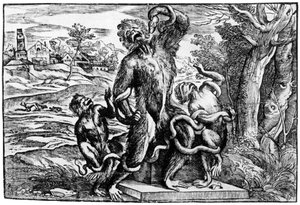 Karikatur af Laocoon-gruppen, 1937