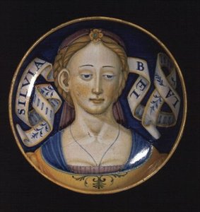Majolika kop, fra Belle donne serien, 1525 af Nicolò Pellipario
