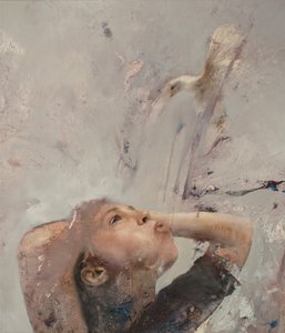 Flyvetime IV, 2020 (olie på lærred) af Nicola Pucci
