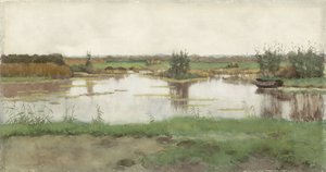 En dam på en eng af Nicolaas Bastert