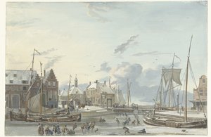 Vinterudsigt i Harlingen