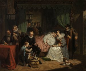 Prins William I ammet af sin kone Charlotte de Bourbon efter Jean Jaurequis abortive forsøg på hans liv i Antwerpen i 1582