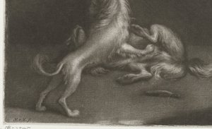To legende hunde af Nicolaas Verkolje